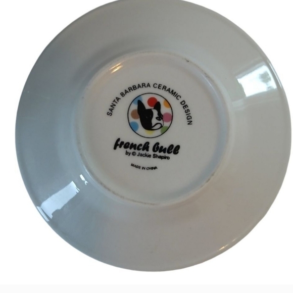 French Bull Jackie Shapiro Espresso Cup Saucer Set Ceramic Multi-color Floral - Picture 12 of 12